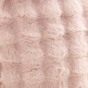 Large Marshmallow Faux Fur Pink Bean Bag Chair Slipcover Only