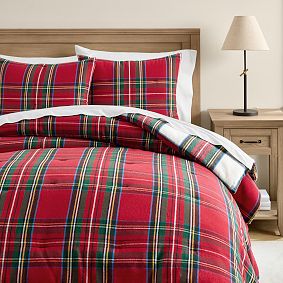 Stewart Plaid Flannel Reversible Comforter