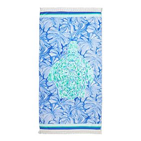 Lilly Pulitzer Tortuga Time Beach Towel UPF 50+