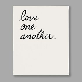 Minted® Love one, Love all Canvas Art by Maja Cunningham