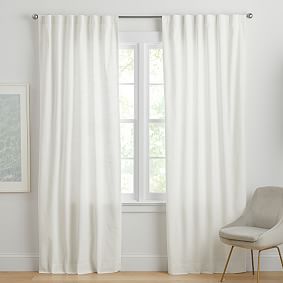 Open Box: Cotton Linen Curtain - 52" Wide