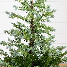 Pre-Lit Christmas Tree in Jute Wire Planter (3 Ft.)