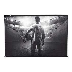Black and White Soccer Wall Mural