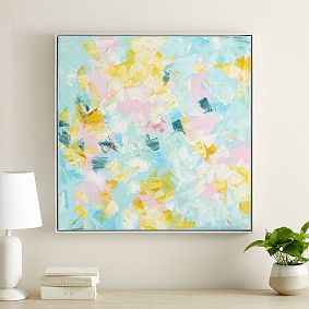Framed Pastel Abstract Art