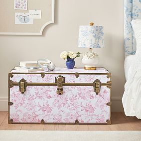 LoveShackFancy Garden Damask XXL Dorm Trunk (36")