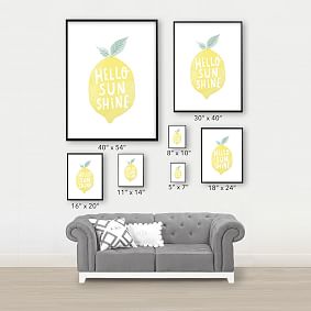 Minted® Sunshine Lemon Framed Art