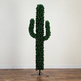 Pre-Lit Artificial Cactus Christmas Tree (7 Ft.)