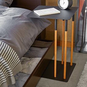 Wood &amp; Metal C-Side Table (14")