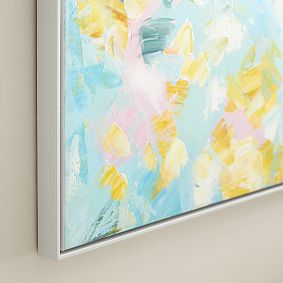 Framed Pastel Abstract Art