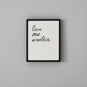 Minted® Love one, Love all Framed Art by Maja Cunningham