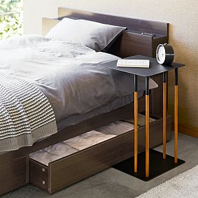 Wood &amp; Metal C-Side Table (14")