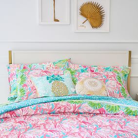 Lilly Pulitzer Pink Colony Quilt