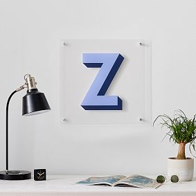 Acrylic Square Decal Monogram