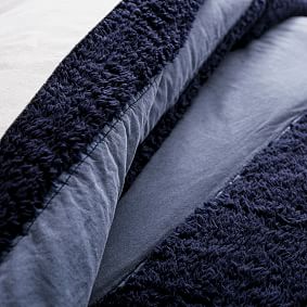 Bold Stripe Sherpa Comforter