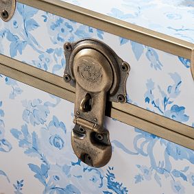 LoveShackFancy Garden Damask Standard Dorm Trunk (32")