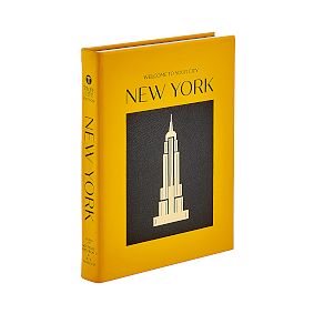 Leather New York Coffee Table Book