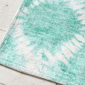 Tie-Dye Lattice Washable Rug, 4x6