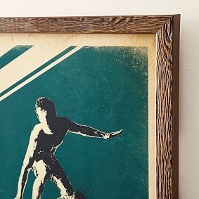 Vintage Framed Surf Posters