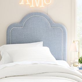 Smart Chelsea Piped No Nails Dorm Headboard