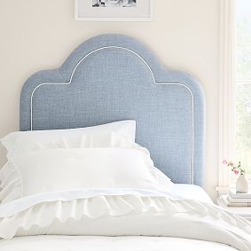 Chelsea Piped No Nails Dorm Headboard