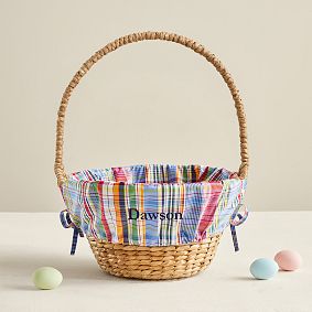 Open Box: Bridgeport Plaid Easter Basket Liner, Large