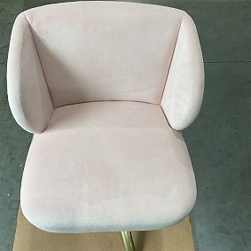 Open Box: Wingback Swivel Desk Chair - Performance Everyday Velvet Rose