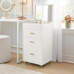 Glam Beauty Rolling Cart (34.75"x20.25")