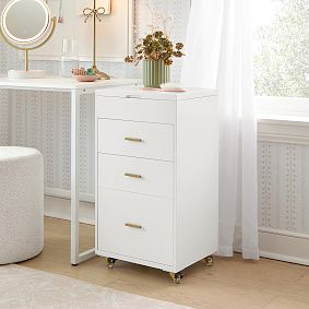 Glam Beauty Rolling Cart (34.75"x20.25")