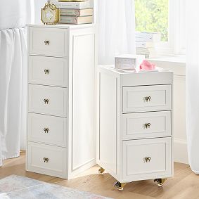 LoveShackFancy Bow Storage Rolling Cart (30"x 20")