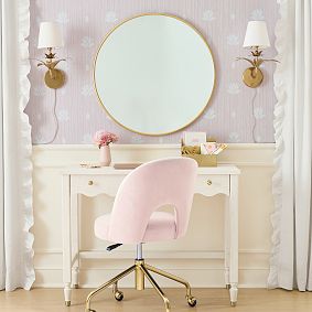 Metal Framed Round Mirror (36")