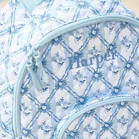 Hill House Home Quilted Gear-Up Backpack, Blue/Green