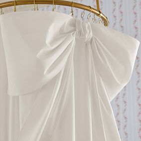 LoveShackFancy Oversized Bow Shower Curtain