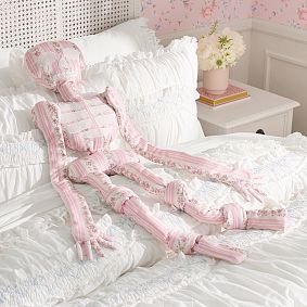 LoveShackFancy Skeleton Pillow