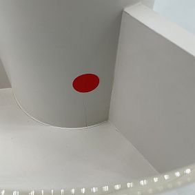 Open Box: Wood &amp; Acrylic Storage Spinner - Simply White