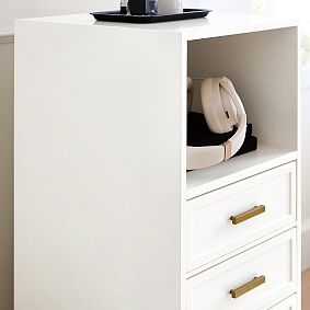 Glam Charging Storage Tower with AC Plug and USB A/C (33")