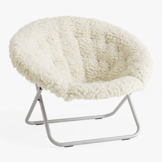 Jumbo Sherpa Natural Hang-A-Round Chair