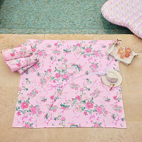 LoveShackFancy Garden Damask Beach Towel UPF 50+