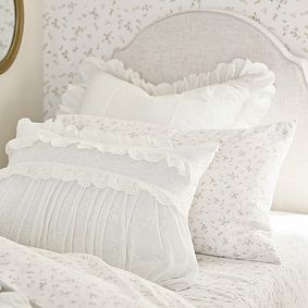 LoveShackFancy Eyelet Euro Pillow Cover