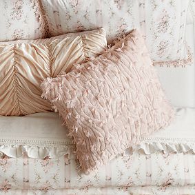 LoveShackFancy Sweet Bows Fur Pillow