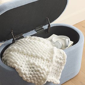 Oval Storage Bench (32")