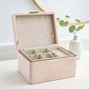 Velvet Blush Jewelry Box