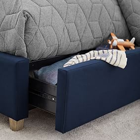 Carter Square Upholstered Storage Bed