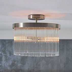 Crystal Rod Flush Mount