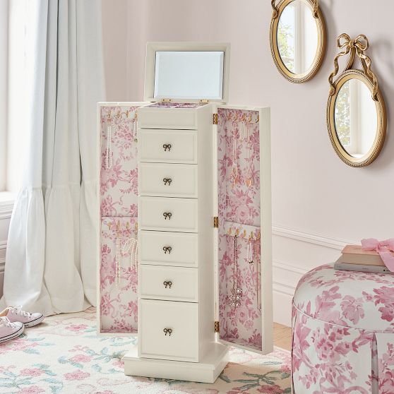 Loveshackfancy Pink Floral Jewellery Box - Elegant Storage