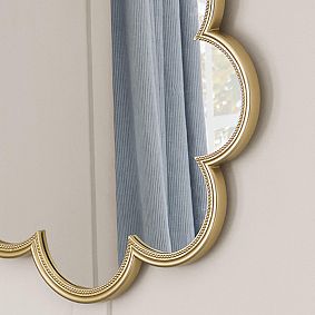 Microbeaded Floral Mirror (30")