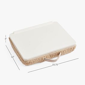 Simple Cozy Sherpa Latte Lapdesk
