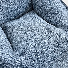 Large Tipped Shearling Cloud Modern Bean Bag Lounger