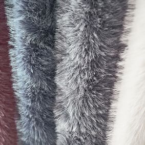 Feathery Faux Fur Throw