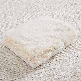 Feathery Fur Super Storage Lapdesk-Ivory