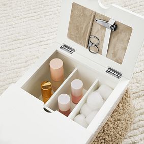 Mani Pedi Cozy Sherpa Lapdesk-Taupe